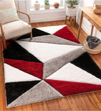 Triangle Pattern Shaggy Carpet – Premium Soft Touch Rug