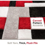 Triangle Pattern Shaggy Carpet – Premium Soft Touch Rug