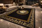 Medusa Edition Carpet – Black & Gold