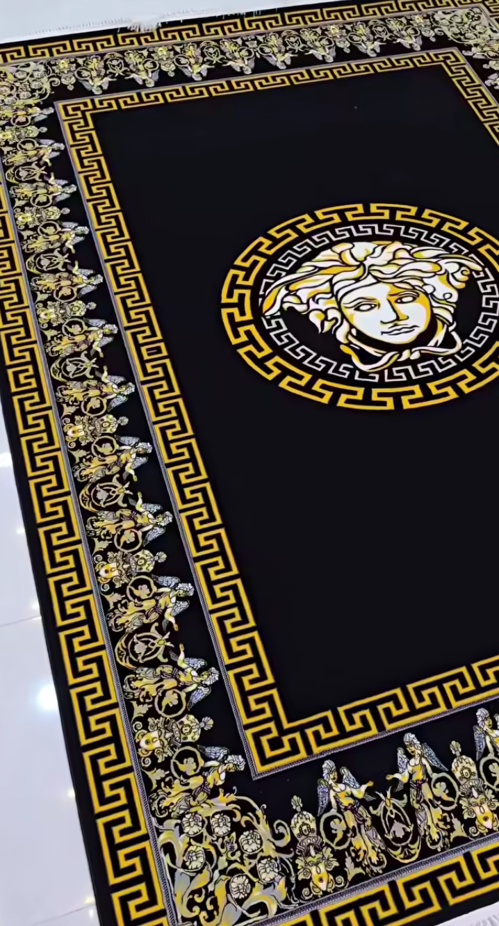 Medusa Edition Carpet – Black & Gold